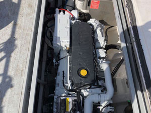 Boat engine servicing