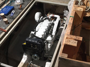 Commercial boat engine
