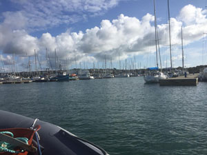 Commercial boats near Anglesey